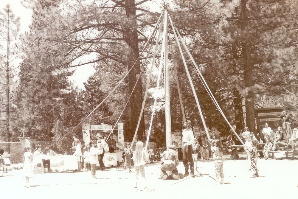 Earth Fair Historical Photo - May Pole 1990